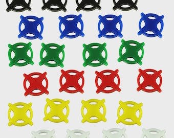 LITKO Starbase Tokens | Compatible with Eclipse: New Dawn for the Galaxy | Board Game Upgrades & Sci-Fi Player Markers