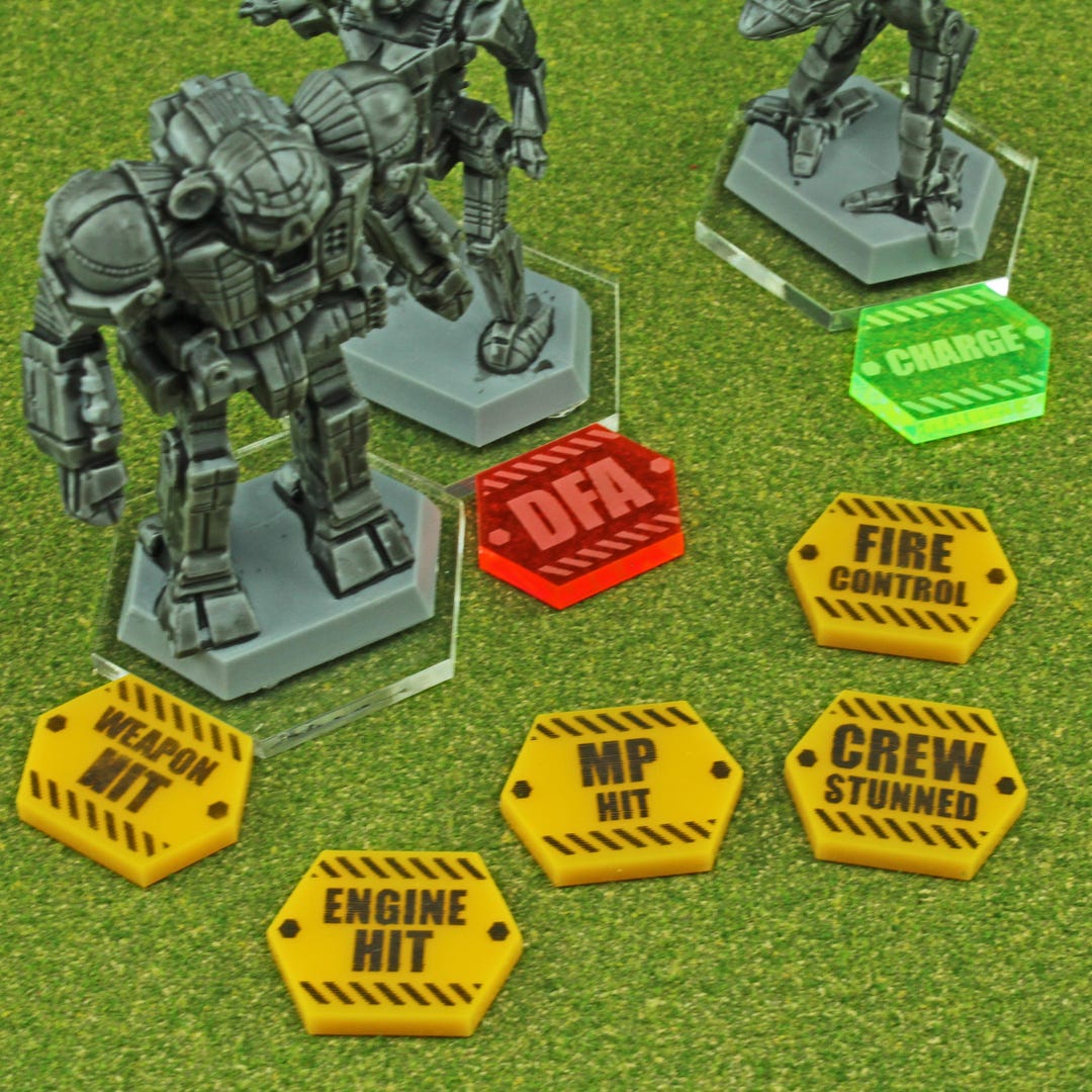 LITKO Critical Damage Tokens | Mech Status Tracker | Compatible With ...