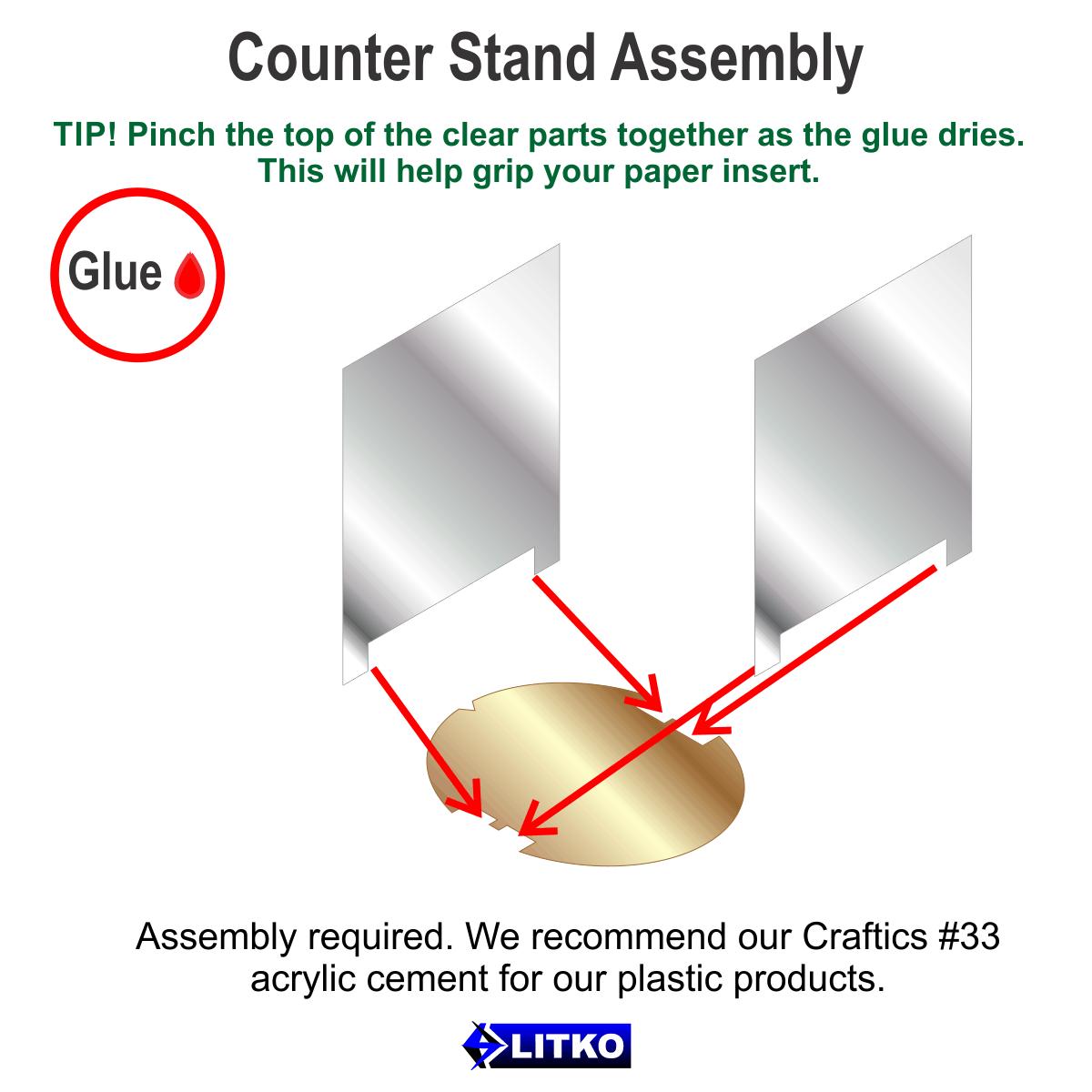 LITKO Paper Figure Stand | Transparent Acrylic Paper Miniature Holder ...