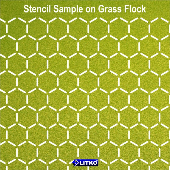 Precise one inch square grid Stencil for Art Journaling Tools Stencils