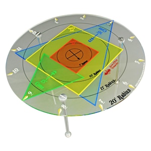 LITKO RPG DnD Area Effect Template | Compatible with Dungeons & Dragons | AoE Measurement Template Marker | DnD Spell Effect Ruler