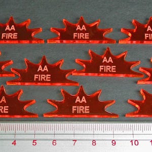 LITKO Anti-Aircraft Fire Tokens, Fluorescent Amber (10)