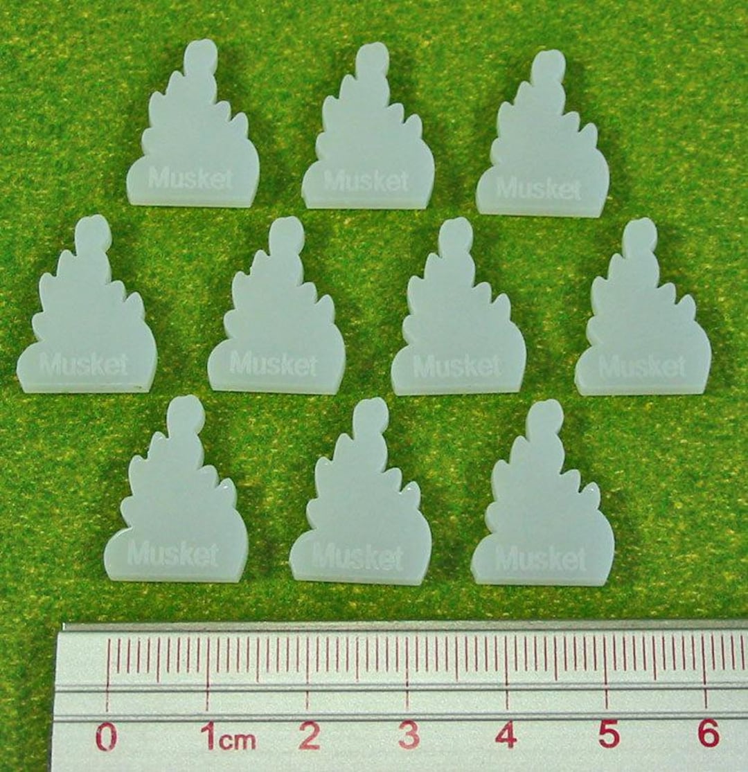 LITKO Musket Fire Tokens, Translucent White (10) - Etsy