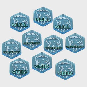 LITKO Mecha Stealth & Signature System Tokens | Compatible with BattleTech | Premium Acrylic Markers for Mech Visibility Detection | 10 Pack