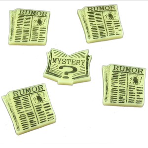 LITKO Cthulhu Rumor & Mystery Tokens | Acrylic Tokens for Arkham Horror, Eldritch Horror | 3mm Mythos Markers