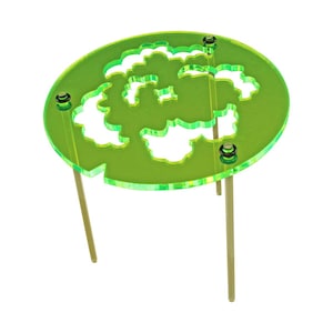 LITKO Elevated Smoke or Poison Gas Cloud Template | 100mm Area Effect Marker | Raised Hazard Indicator | Compatible with Flames of War | FoW