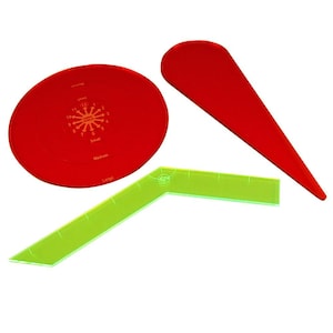 LITKO Template Set Compatible with Savage Worlds | Cone, Blast, Turn & Spray Area of Effect Marker | Fluorescent Acrylic Game Accessories