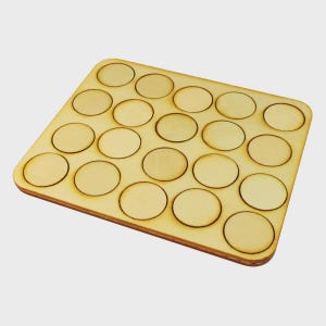 LITKO Skirmish Movement Trays | 25mm Miniatures | 4–20 Figure Options | Compatible with WH40K, Age or Sigmar, Historical Games | Rank & File