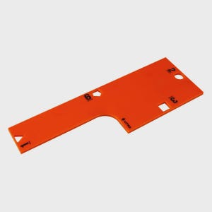 LITKO Orange Range Tool | Compatible with WH40K Kill Team 2nd Edition | Durable Acrylic Measuring Gauge | 1&quot;, 2&quot;, 3&quot;, 6&quot; Sides