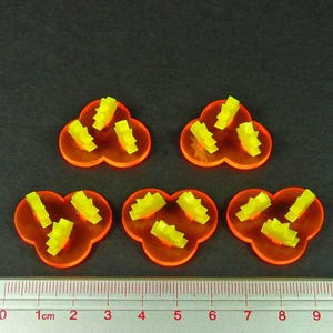 LITKO Gothic Space Blast Markers, Fluorescent Orange and Yellow (5)