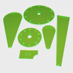 LITKO WZ Resurrection Template Set | Compatible with Warzone: Resurrection | Blast, Flamer, Shotgun & Close Combat Gauge | 6 piece Set