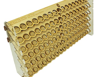 LITKO Acrylic Hobby Paint Storage Rack | 17mL & 18mL Dropper Bottles | Organizer for Vallejo, Army Painter | Workbench Rack or Wall Mount