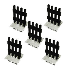 LITKO Portcullis Marker Set | Acrylic Dungeon Gate Tokens for Fantasy RPGs | Castle Door Barrier Markers for D&D Tabletop Terrain | 5 Pack