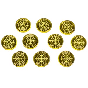 LITKO Overwatch Tokens | Status Markers | Sci-Fi Wargame