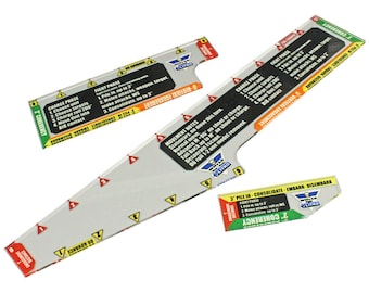 LITKO Double-Sided WH40K Gauge | 12", 6", 3" Acrylic Template Tool for Movement, Combat & Melee | UV Printed Ruler for Tabletop War Games