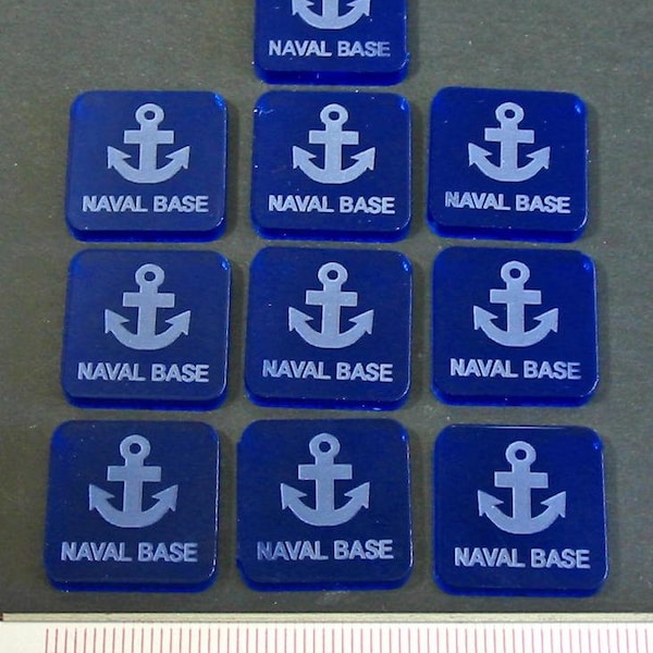 LITKO Naval Base Tokens, Translucent Blue (10)