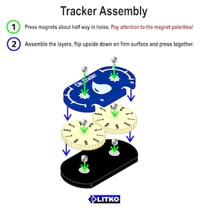 LITKO Multi-Color Dial Set - 4 Acrylic Trackers For Wounds, Victory Points In Board Games & RPGs - View #3