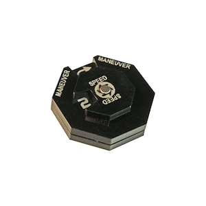 May include: Black plastic maneuver dial with a speed setting of 2 and a maneuver setting of a right turn.