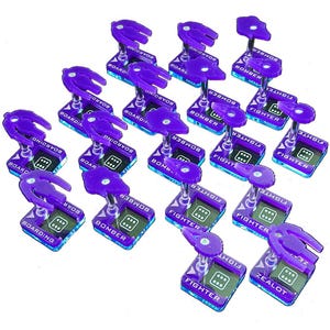 LITKO Fleet Wars Dice Dock Stands | Covenant Human Squadron Acrylic Flight Bases Squadron Management | Compatible with Halo: Fleet Battles
