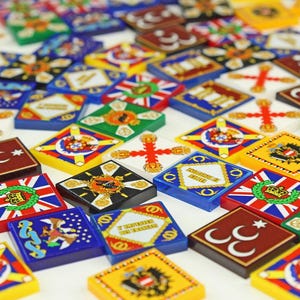 LITKO Napoleonic Era Army Tokens | UV-Printed Acrylic Activation & Objective Markers | Historical Miniature Games | 10 Pack