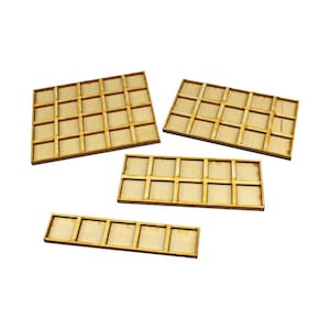 LITKO Movement Tray Base Adapter 20mm to 25mm | 20 to 25mm Regiment Base | Conversion Base Tray | Compatible with Warhammer: The Old World