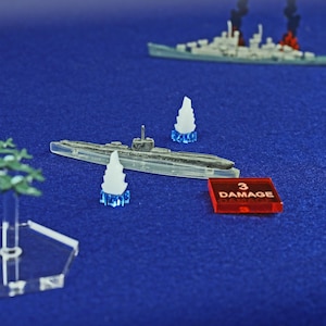LITKO Numbered Damage Tokens | Ship Damage Counters for Naval Wargames | Compatible with Axis & Allies