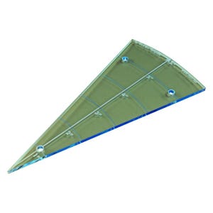 LITKO Fire Arc Template | 30, 45, 60, 90 Degree Line of Sight | LoS  Indicator for Miniatures Games | Compatible with Tabletop Wargames