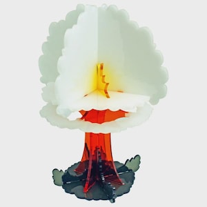 LITKO Nuke Markers | Acrylic Mushroom Cloud Nuclear Explosion Marker for Wargaming, RPG | Area Effect & Nuclear Strike Indicator | Game Over