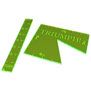 LITKO TRIUMPH! Template Set 2 | Ruler, Notch Gauge for Ancient & Medieval Miniature Wargames | 4 Fluorescent Colors