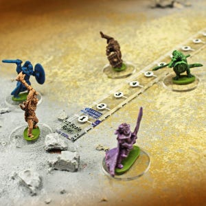 LITKO Printed Scale Ruler | Full Half 3/4 and 1/3 Inch | Miniature Wargame Tool
