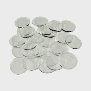 LITKO 20mm Circular Wargame Miniature Bases & Round Bottoms | 3mm Plywood, Clear Acrylic, Flexible Steel, Flexible Magnet | TTRPG | 25 Pack
