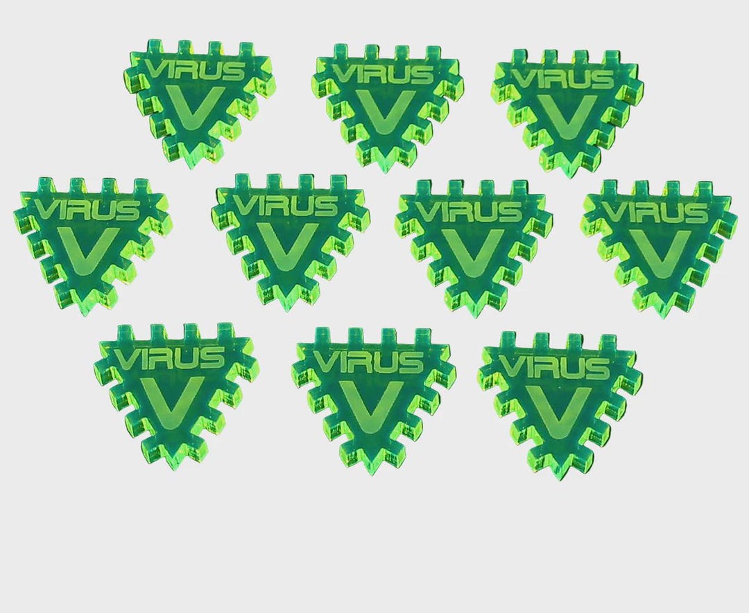 LITKO Net Hacker Virus Tokens | Compatible With Android: Netrunner ...