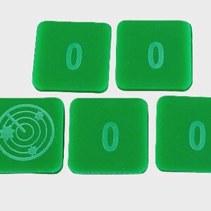 LITKO Numbered Scanner Blip Marker Packs | Wargaming Miniatures Accessories | Sci-Fi Tabletop Tokens