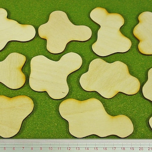 LITKO Terrain Bases | Modular 3mm Plywood Bases for Wargame Terrain & Scatter Scenery | Compatible with Tabletop Games | Forest Diorama Base