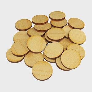 LITKO 32mm Circular Wargame Miniature Bases & Round Bottoms | 3mm Plywood, Clear Acrylic, Flexible Steel, Flexible Magnet | TTRPG | 25 Pack