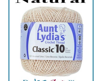 Aunt Lydia Size #10 Classic Crochet Thread (48 Colors Available