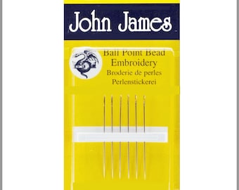 John James size 10 Bead Embroidery Hand Needles 6 needles #JJ10710B Paula B Crafts