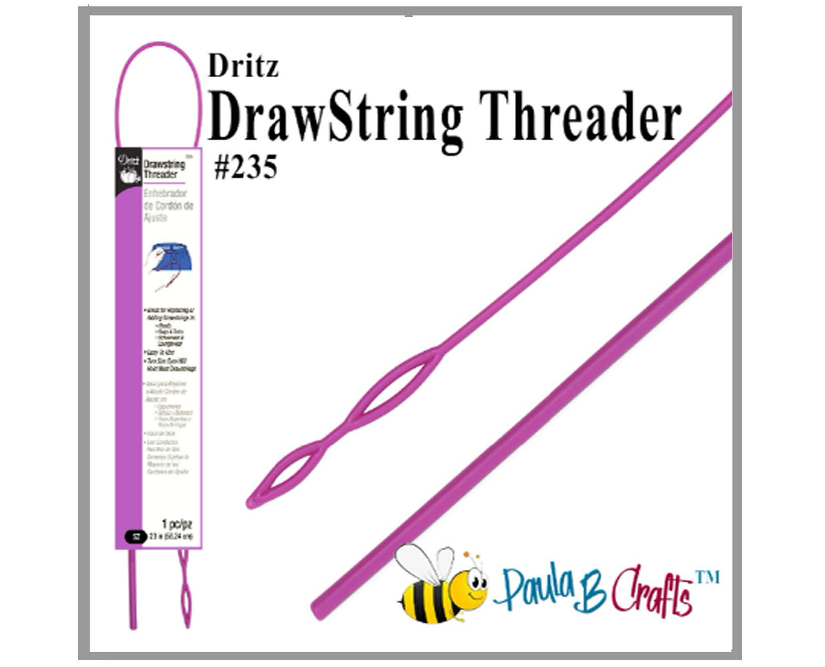 Drawstring Threader Flexible Easy Threader Pull Through 3X