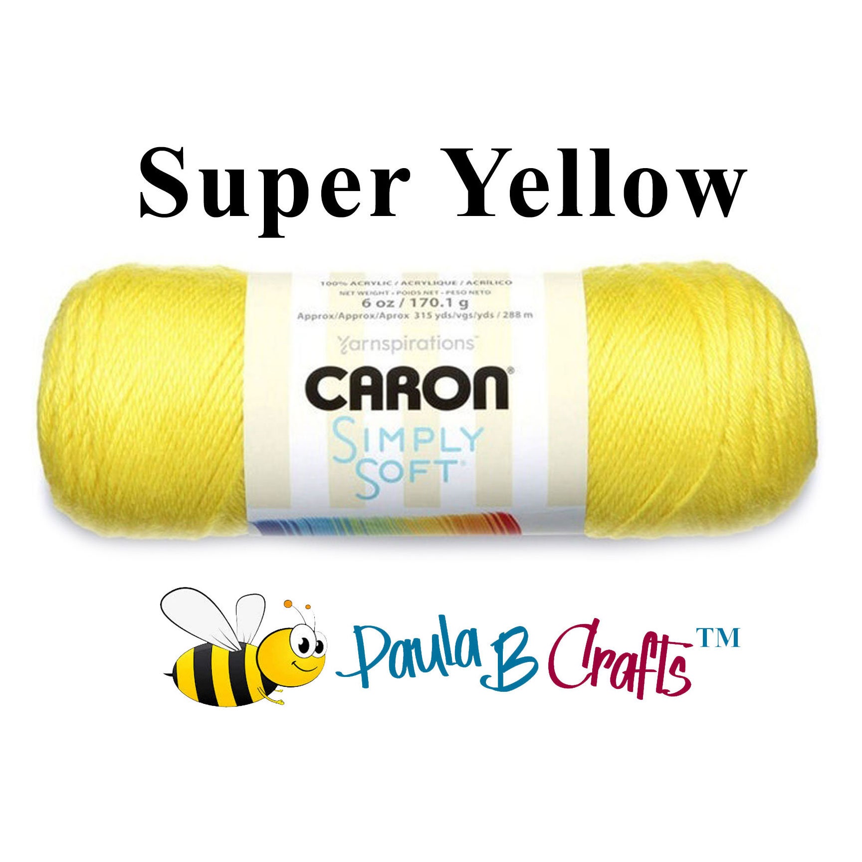 Caron - Simply Soft Yarn - Sunshine