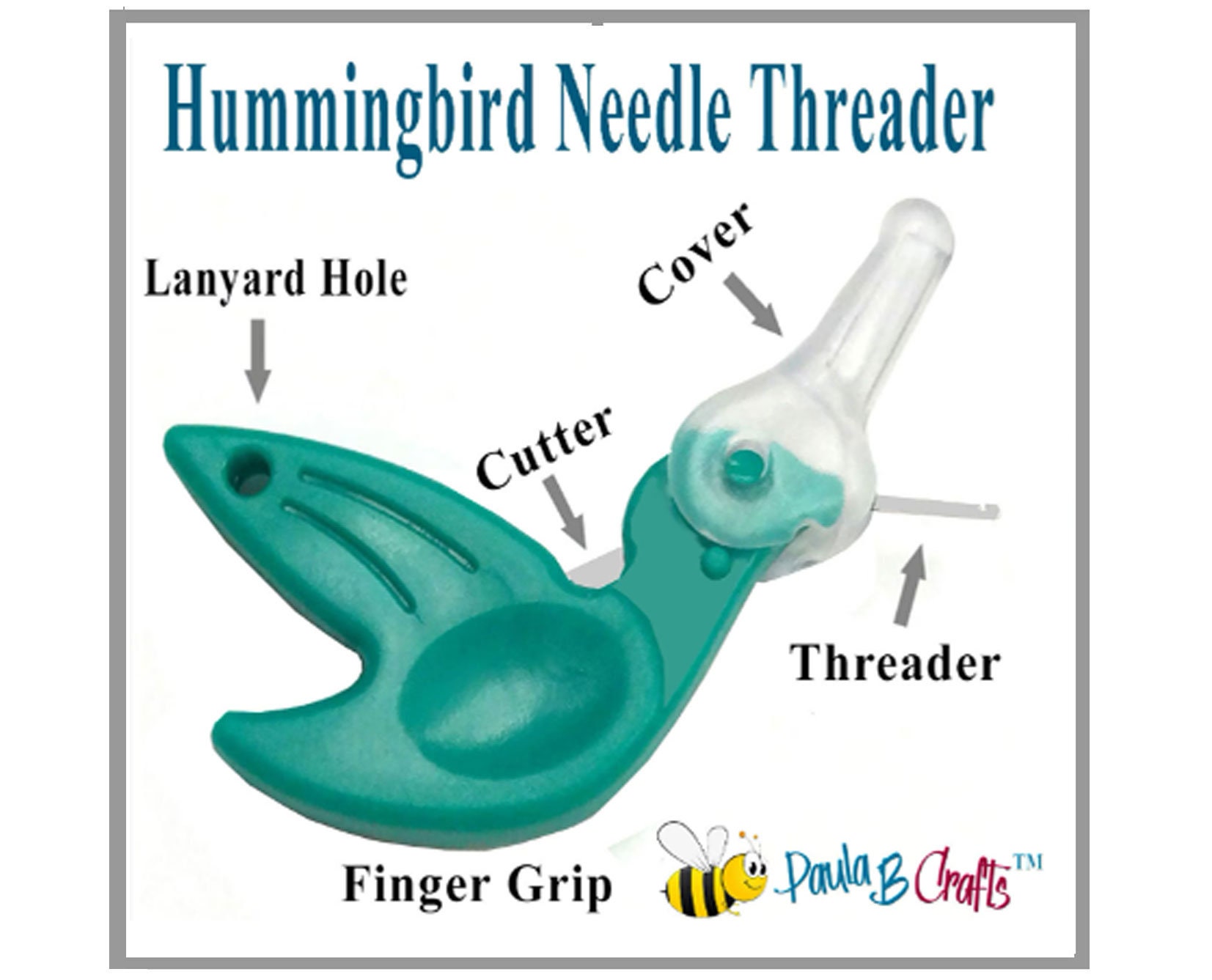 Hummingbird Sewing Needle Threader for Threading Hand Sewing Needles With  Sewing Thread. Green, Dritz 270 -  Israel