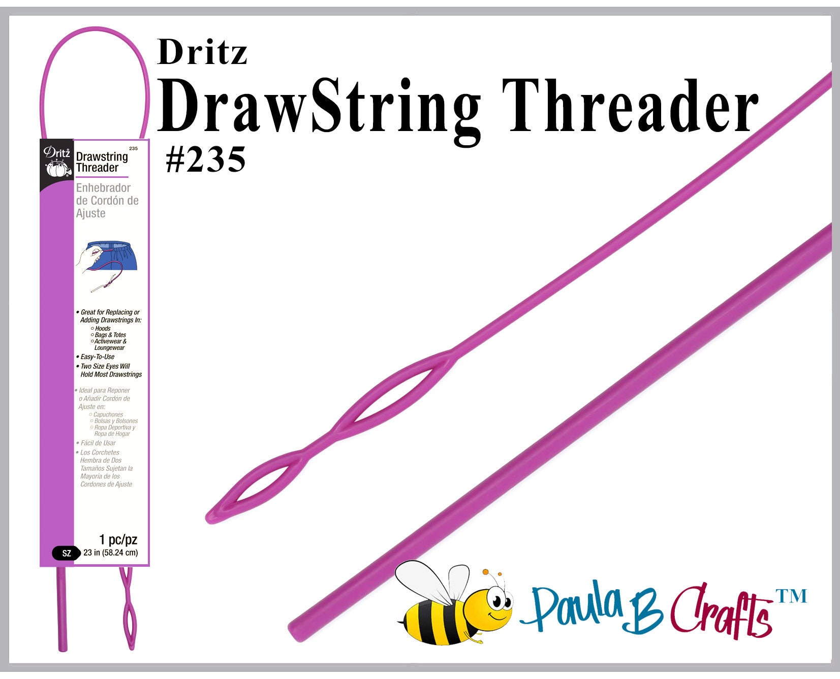 Dritz Drawstring Threader Add or Replace Drawstrings in Hoodies