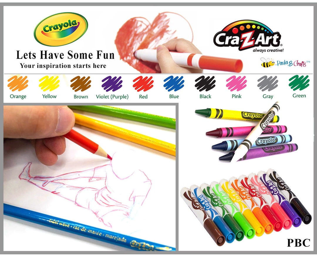 CRAYOLA Crayons CRA Z ART Crayons Colored Pencils Colored Etsy