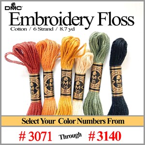DMC Floss #3071 - 3140 Six Strand Embroidery Floss