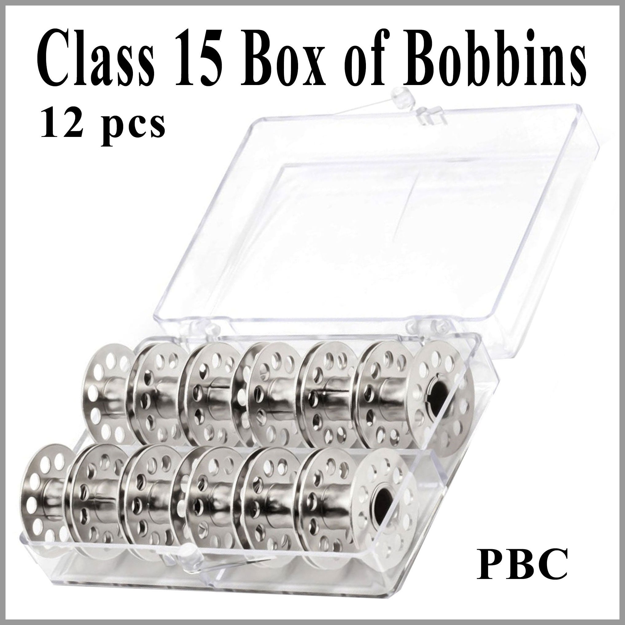 Dritz 12 Plastic Bobbins - Class 15