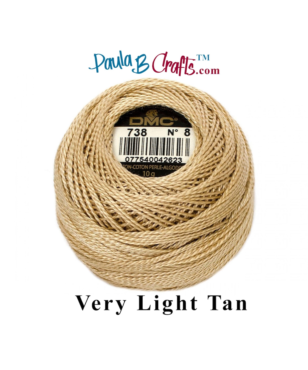 116-8-738 DMC Pearl Cotton Size 8 Very Light Tan Pula B Crafts - Etsy