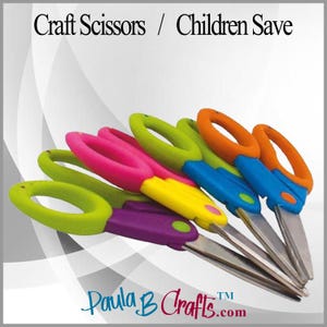 Pointed Tip Craft Scissors 5 Inch Children Safe Sewing Scissors Small Fabric Cutting Tool Classroom Crafts and DIY Supplies