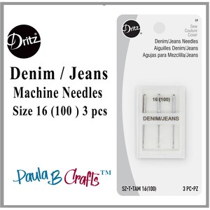 Dritz Denim Jeans Machine Needles # 59