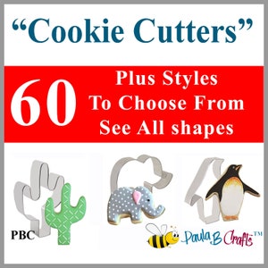 COOKIE CUTTER Ann Clark Cookie Cutters - Metal Baking cookie cutters made in usa, great for All Occasions - Paula B Crafts