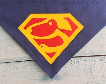 Supermutt Bandana Over the Collar