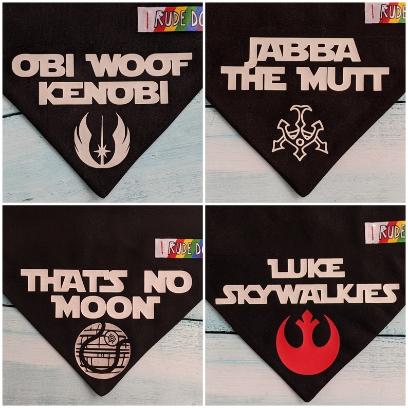 StarPaws Glow-in-the-dark Bandana Over the Collar Star Wars image 1